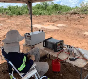 investigação geofísica por eletrorresistividade